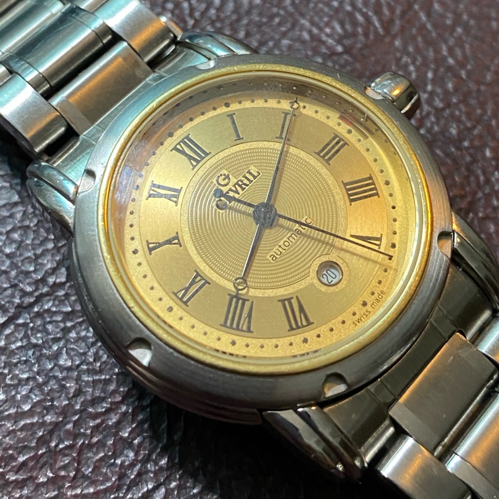 Gevril Solid 18k Gold and stainless steel Watch A+
